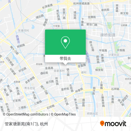 管家塘新苑(南1门)地图