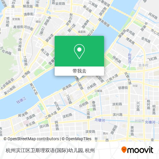 杭州滨江区卫斯理双语(国际)幼儿园地图