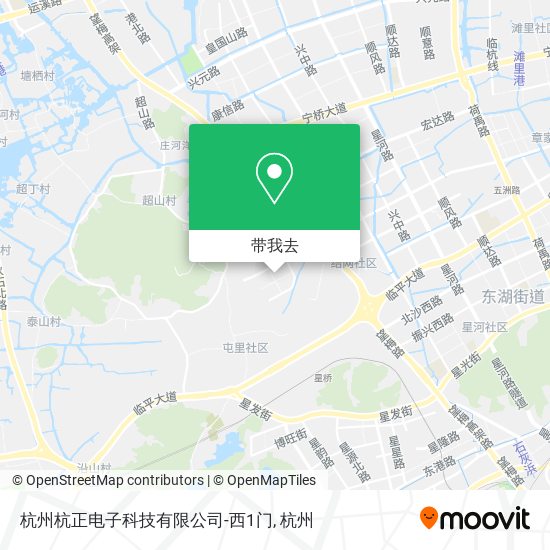 杭州杭正电子科技有限公司-西1门地图