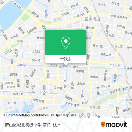 萧山区城北初级中学-南门地图