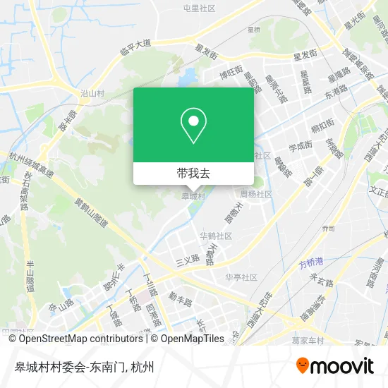 皋城村村委会-东南门地图