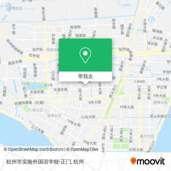 杭州市实验外国语学校-正门地图