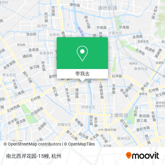 南北西岸花园-15幢地图