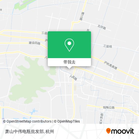 萧山中伟电瓶批发部地图