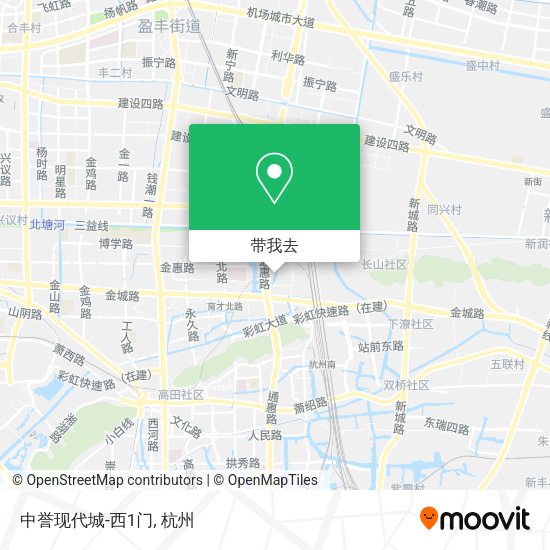 中誉现代城-西1门地图