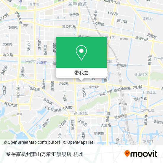 黎蓓露杭州萧山万象汇旗舰店地图