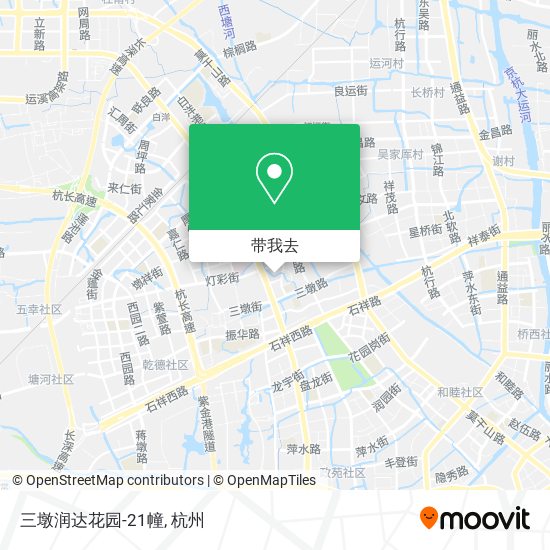 三墩润达花园-21幢地图