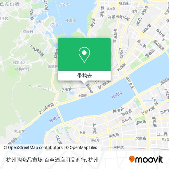 杭州陶瓷品市场-百至酒店用品商行地图