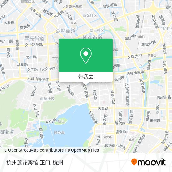 杭州莲花宾馆-正门地图