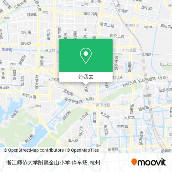 浙江师范大学附属金山小学-停车场地图