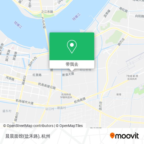 晨晨面馆(盐禾路)地图