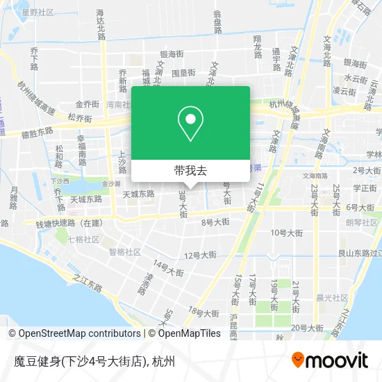 魔豆健身(下沙4号大街店)地图
