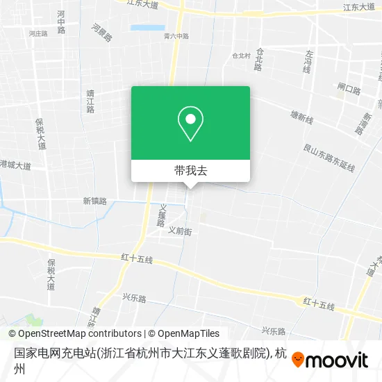 国家电网充电站(浙江省杭州市大江东义蓬歌剧院)地图