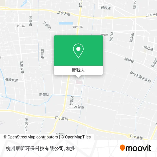 杭州康昕环保科技有限公司地图