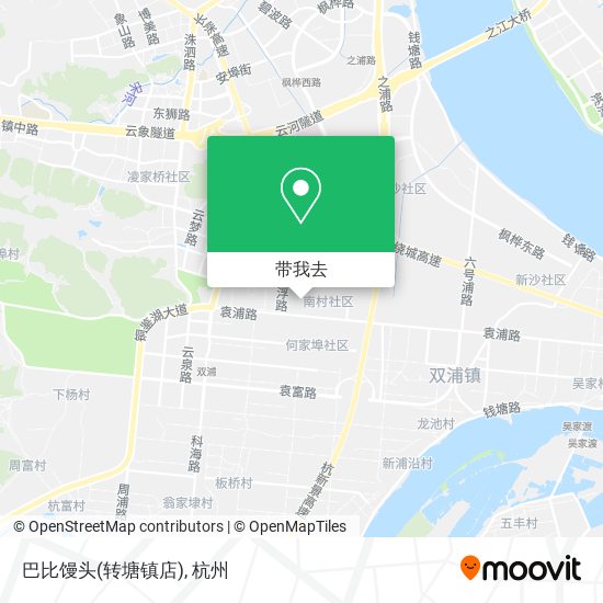 巴比馒头(转塘镇店)地图