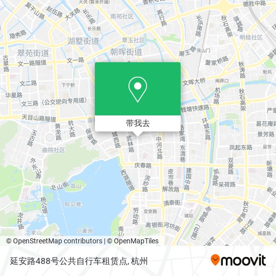 延安路488号公共自行车租赁点地图