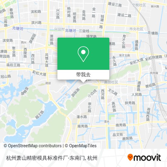 杭州萧山精密模具标准件厂-东南门地图