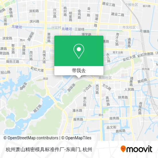 杭州萧山精密模具标准件厂-东南门地图