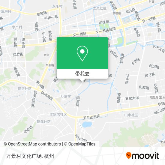 万景村文化广场地图