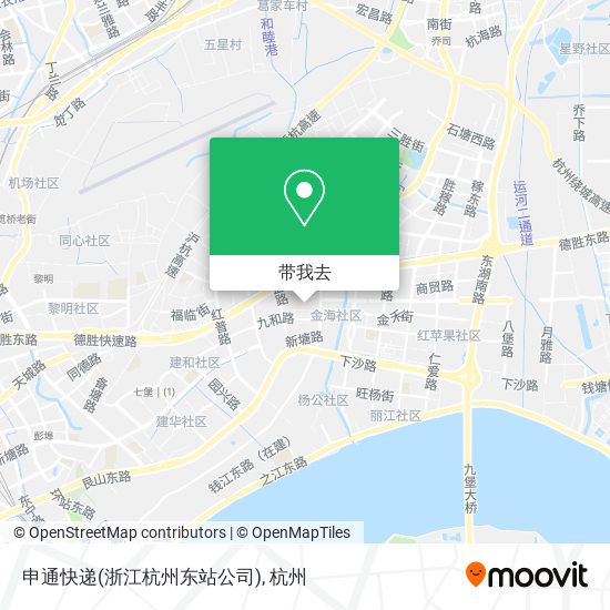 申通快递(浙江杭州东站公司)地图