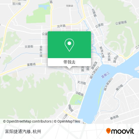 富阳捷通汽修地图