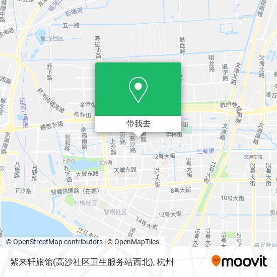 紫来轩旅馆(高沙社区卫生服务站西北)地图