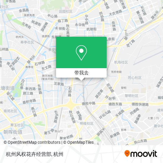 杭州风权花卉经营部地图