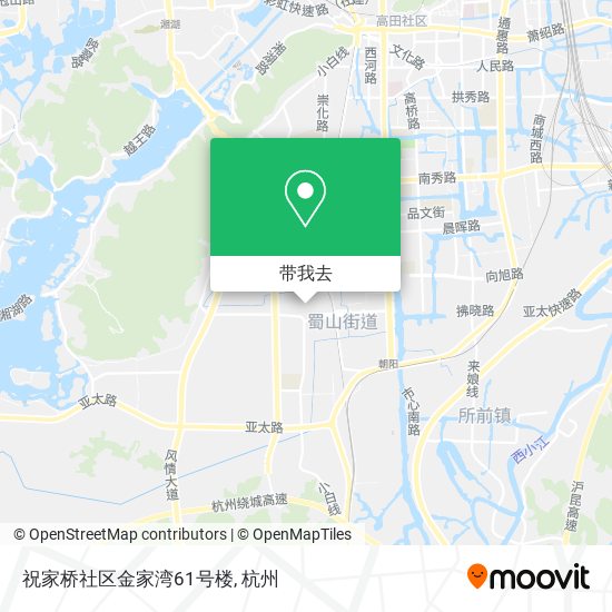 祝家桥社区金家湾61号楼地图