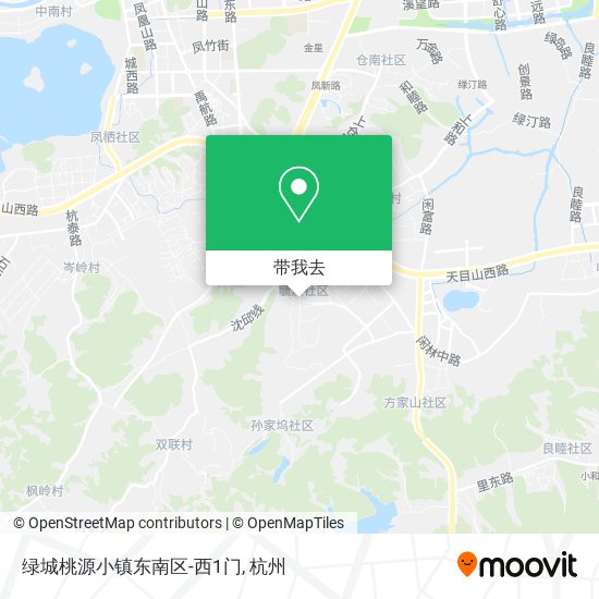 绿城桃源小镇东南区-西1门地图