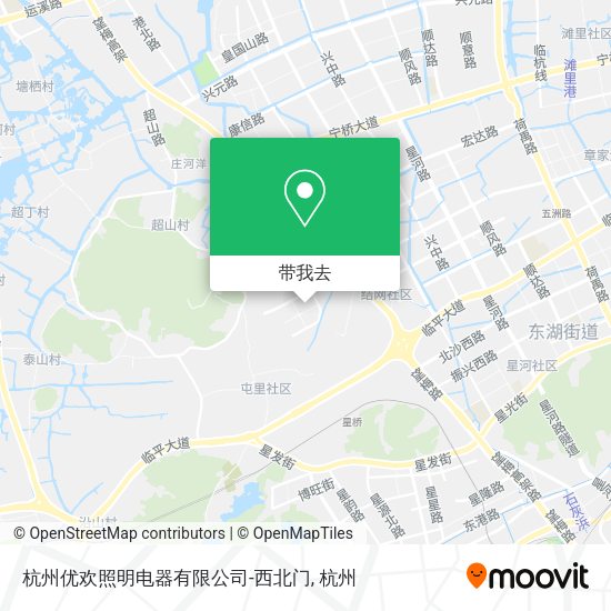 杭州优欢照明电器有限公司-西北门地图