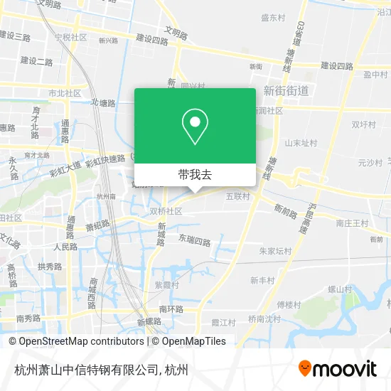 杭州萧山中信特钢有限公司地图