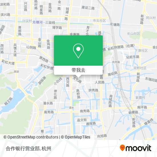 合作银行营业部地图