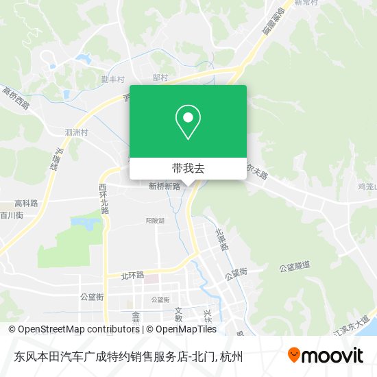 东风本田汽车广成特约销售服务店-北门地图
