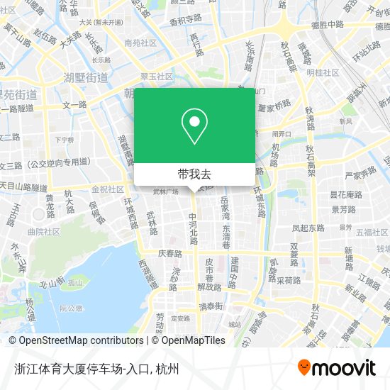 浙江体育大厦停车场-入口地图