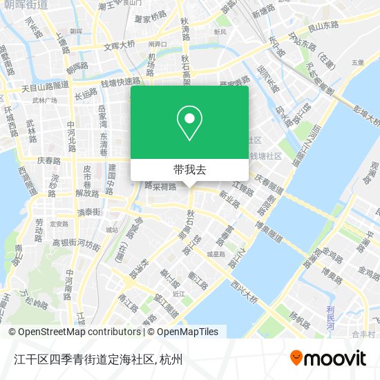 江干区四季青街道定海社区地图