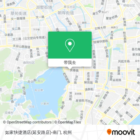 如家快捷酒店(延安路店)-南门地图