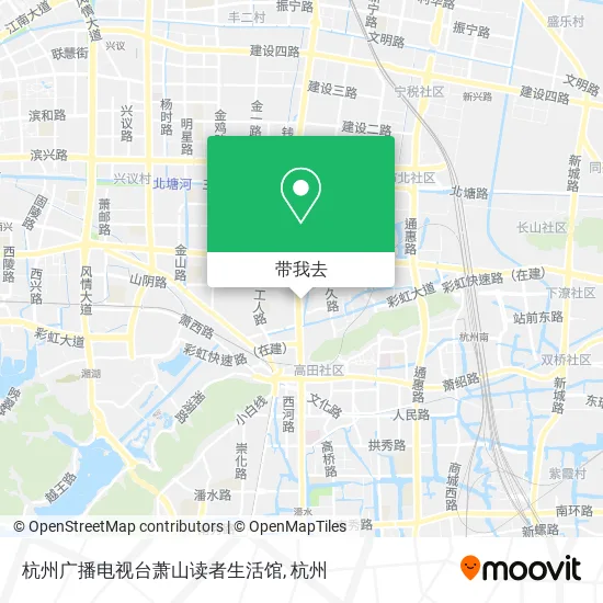 杭州广播电视台萧山读者生活馆地图