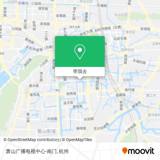 萧山广播电视中心-南门地图