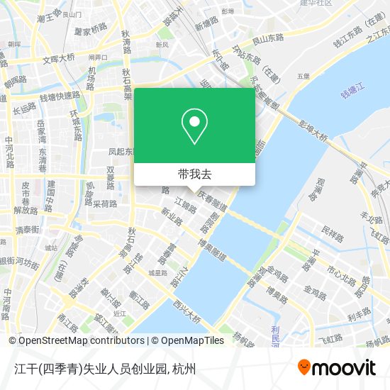 江干(四季青)失业人员创业园地图
