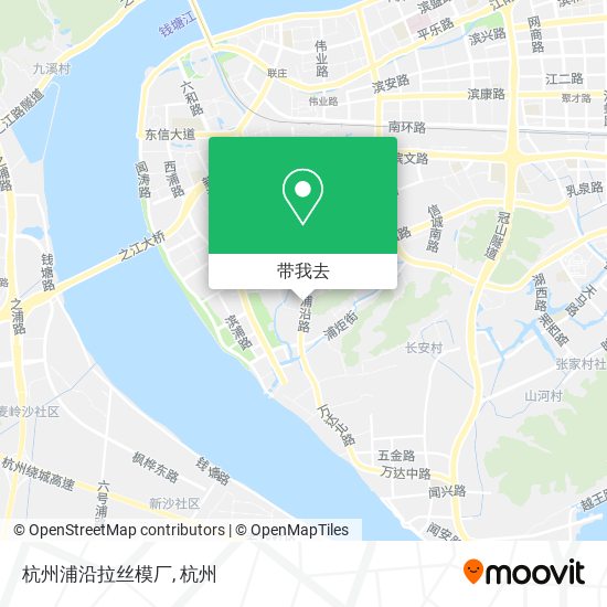 杭州浦沿拉丝模厂地图