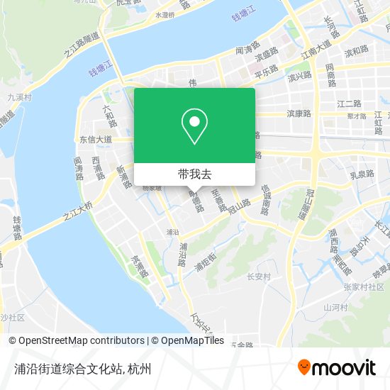 浦沿街道综合文化站地图