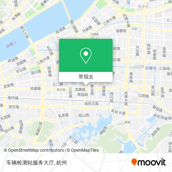 车辆检测站服务大厅地图