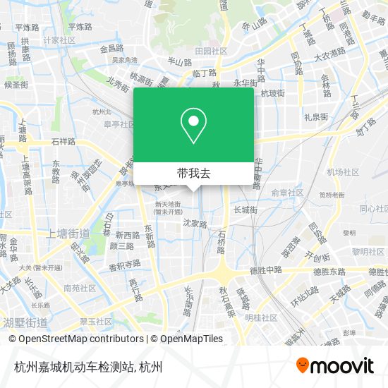 杭州嘉城机动车检测站地图