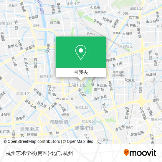 杭州艺术学校(南区)-北门地图