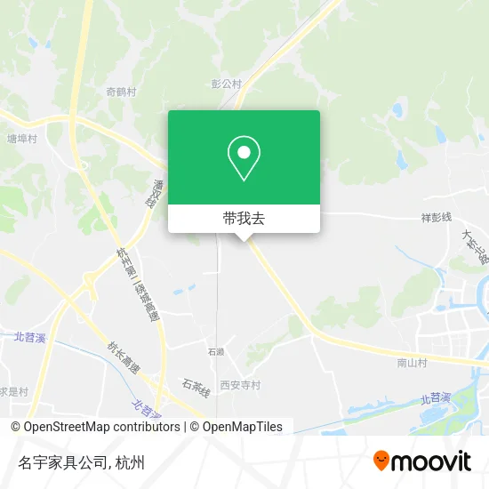 名宇家具公司地图