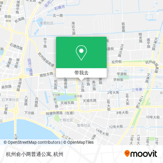 杭州俞小两普通公寓地图