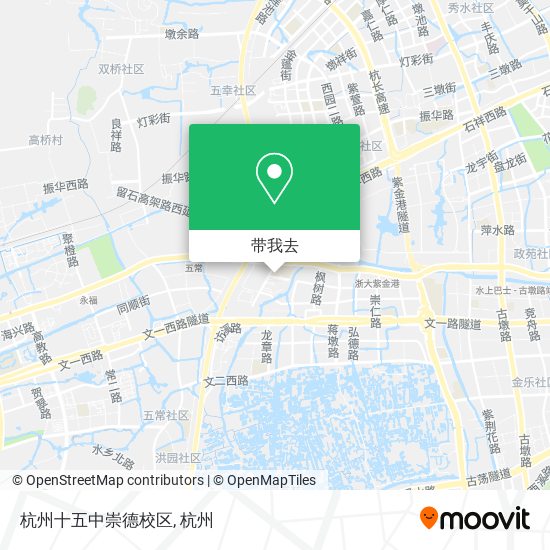 杭州十五中崇德校区地图