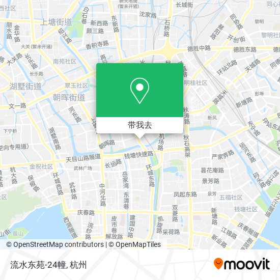 流水东苑-24幢地图
