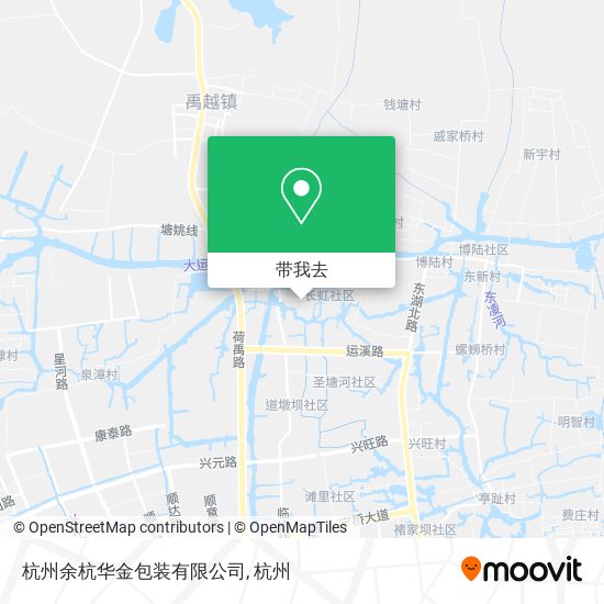 杭州余杭华金包装有限公司地图