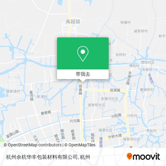 杭州余杭华丰包装材料有限公司地图